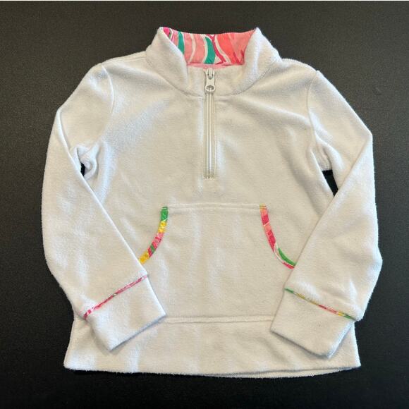 Lilly Pulitzer Paisley Terry Cloth Set, Pink/White, Toddler Girl Size 2/3 - Picture 2 of 9